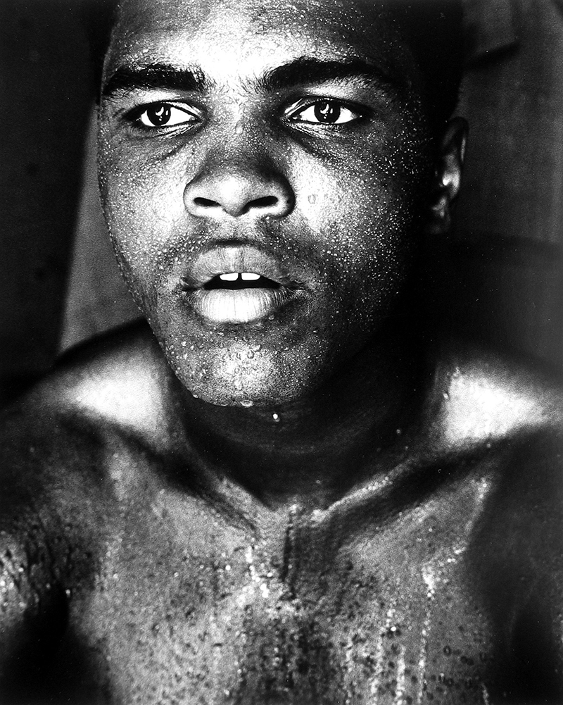 This image made available by the Howard Greenberg Gallery in New York, shows a 1966 photo of boxer Muhammad Ali by photographer Gordon Parks. Parks, the first black American photojournalist for Life magazine and the first leading black filmmaker with "The Learning Tree" and "Shaft," died Tuesday, March 8, 2006 at his home. He was 93. The exhibit "Gordon Parks: Moments without Proper Names" is on display at the Howard Greenberg Gallery until March 11, 2006. (AP Photo/Howard Greenberg Gallery, Gordon Parks) MANDATORY CREDIT ** NO SALES MAGS OUT ONE TIME USE ONLY EDITORIAL USE ONLY **